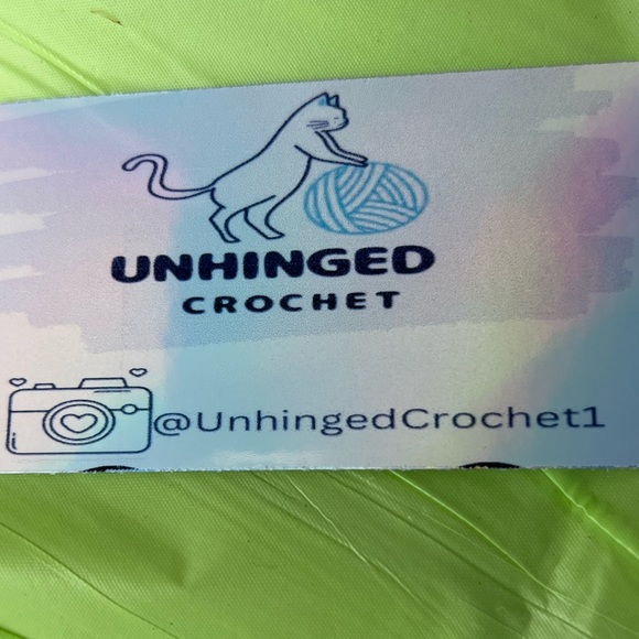 NWOT Unhinged Crochet Handcrafted Crochet Hats, Bats, This & Thats - Picture 15 of 16